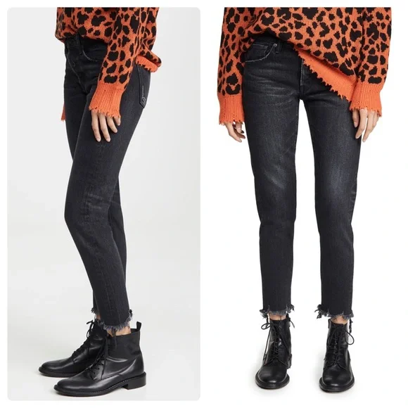 Moussy Vintage Staley Tapered Rigid Jean Black Size 25 - Picture 10 of 10